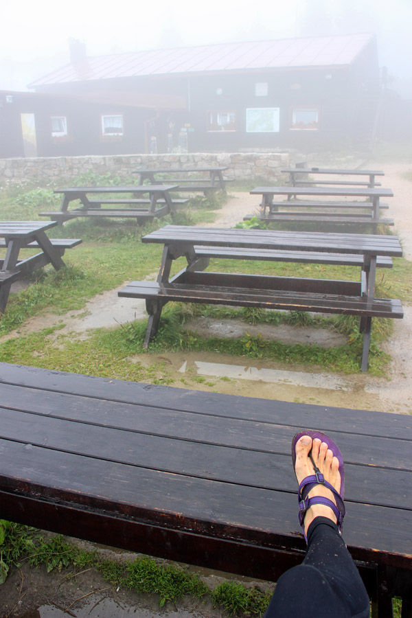 Slovenské sandále Labky na Chate pod Chlebom, Malá Fatra
