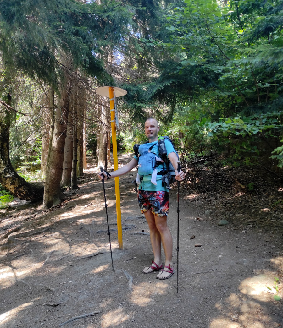 Repištská dolina - prístrešok, barefoot sandále Labky